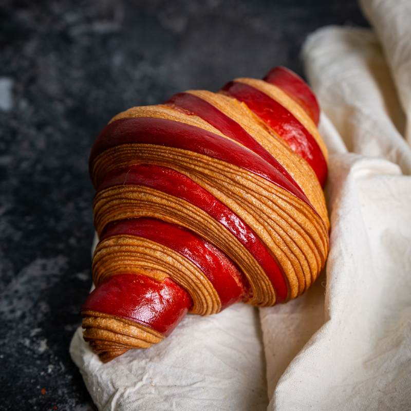 Croissant framboise boulangerie epi'fanny
